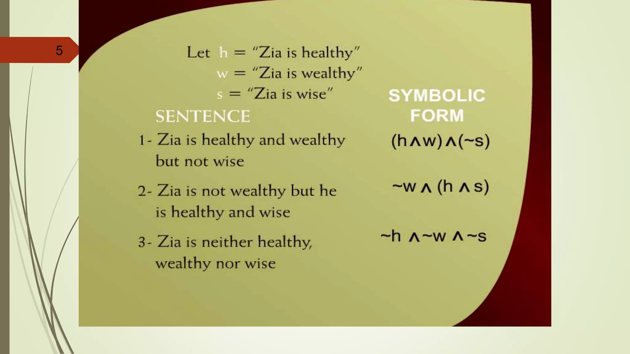 5
Translating from English to
Symbols – 16
 