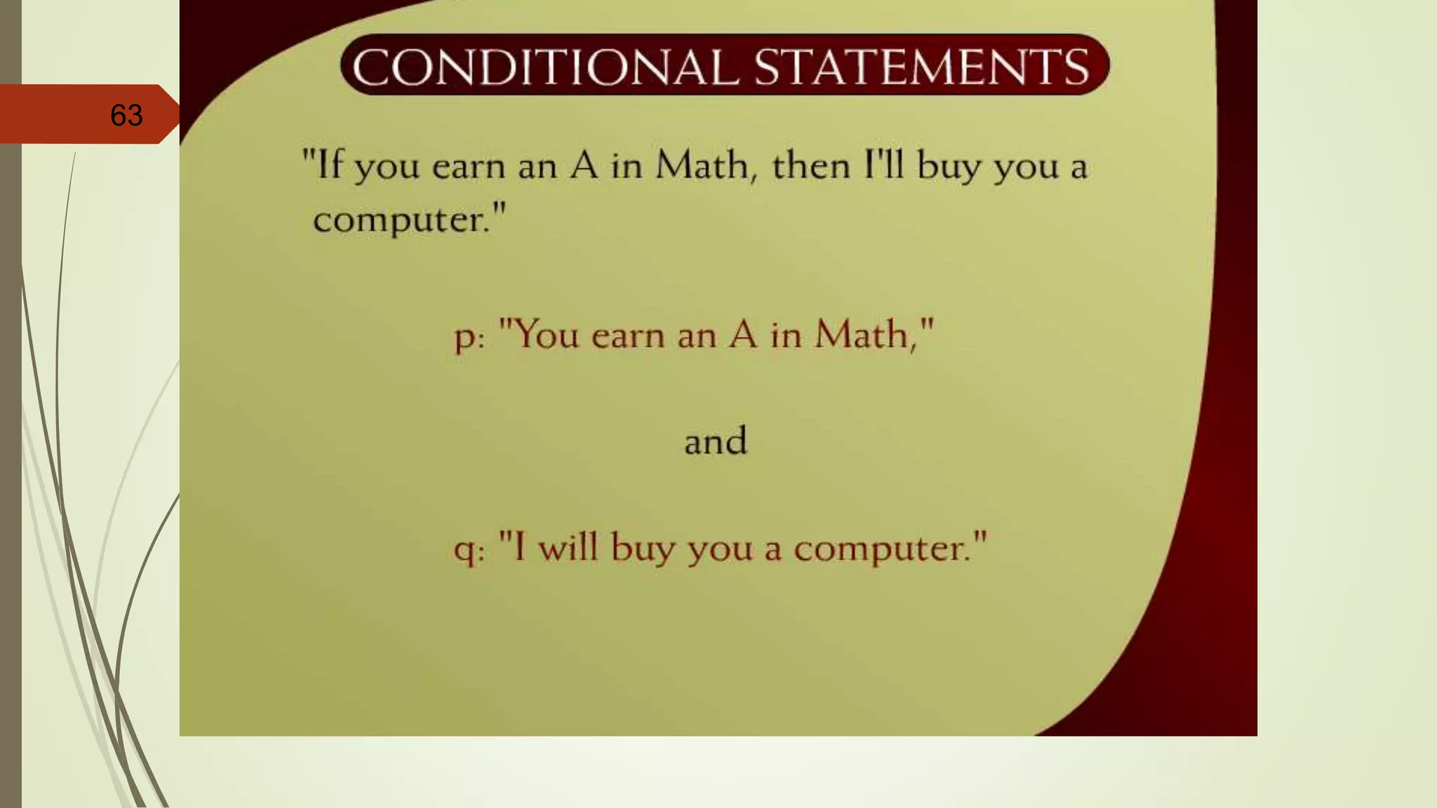 63 Conditional Statements - 6
 