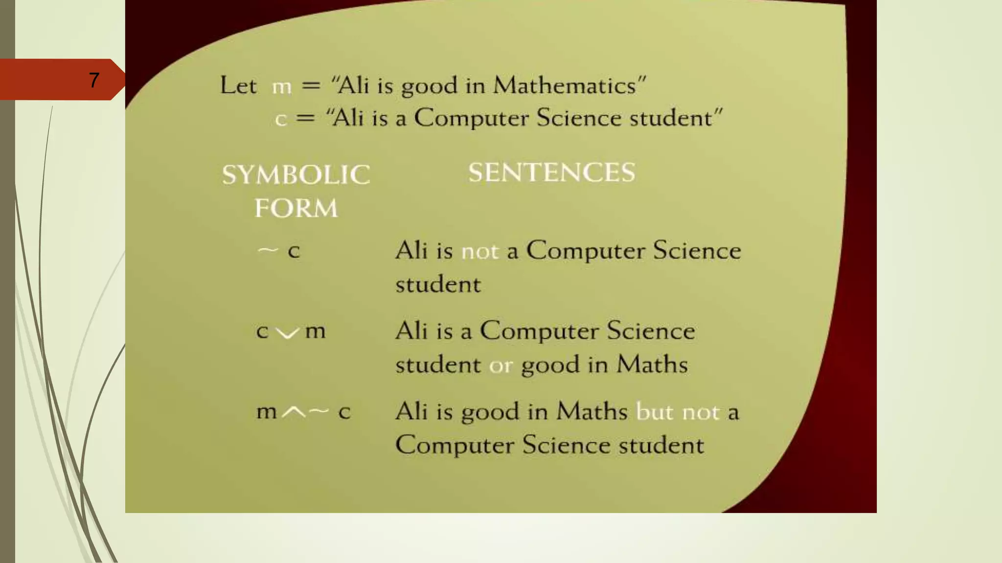 7
Translating from English to
Symbols – 17b
 
