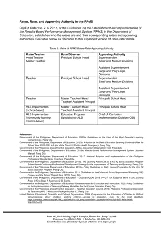 [Dm phrod-2021-0010] guidelines on the implementation of rpms for ...