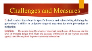 Police Managing Risk DISASTER MANAGEMENT - ROLE OF POLICE | PPTX