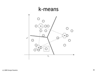 k-means




(c) 2009 Giorgio Pauletto             85
 