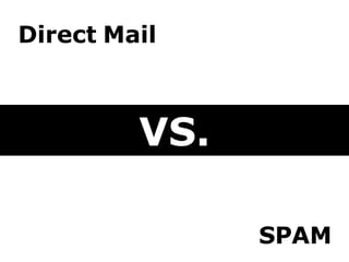 Direct Mail SPAM VS. 