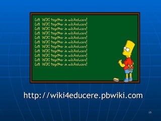 http://wiki4educere.pbwiki.com   