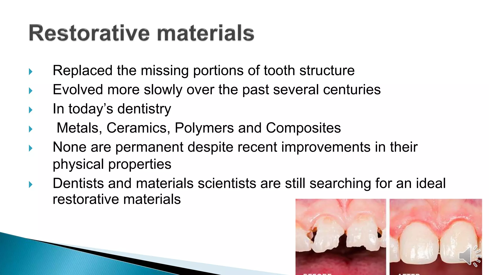 selection of dental materials | PPTX | Oral care | Personal Care