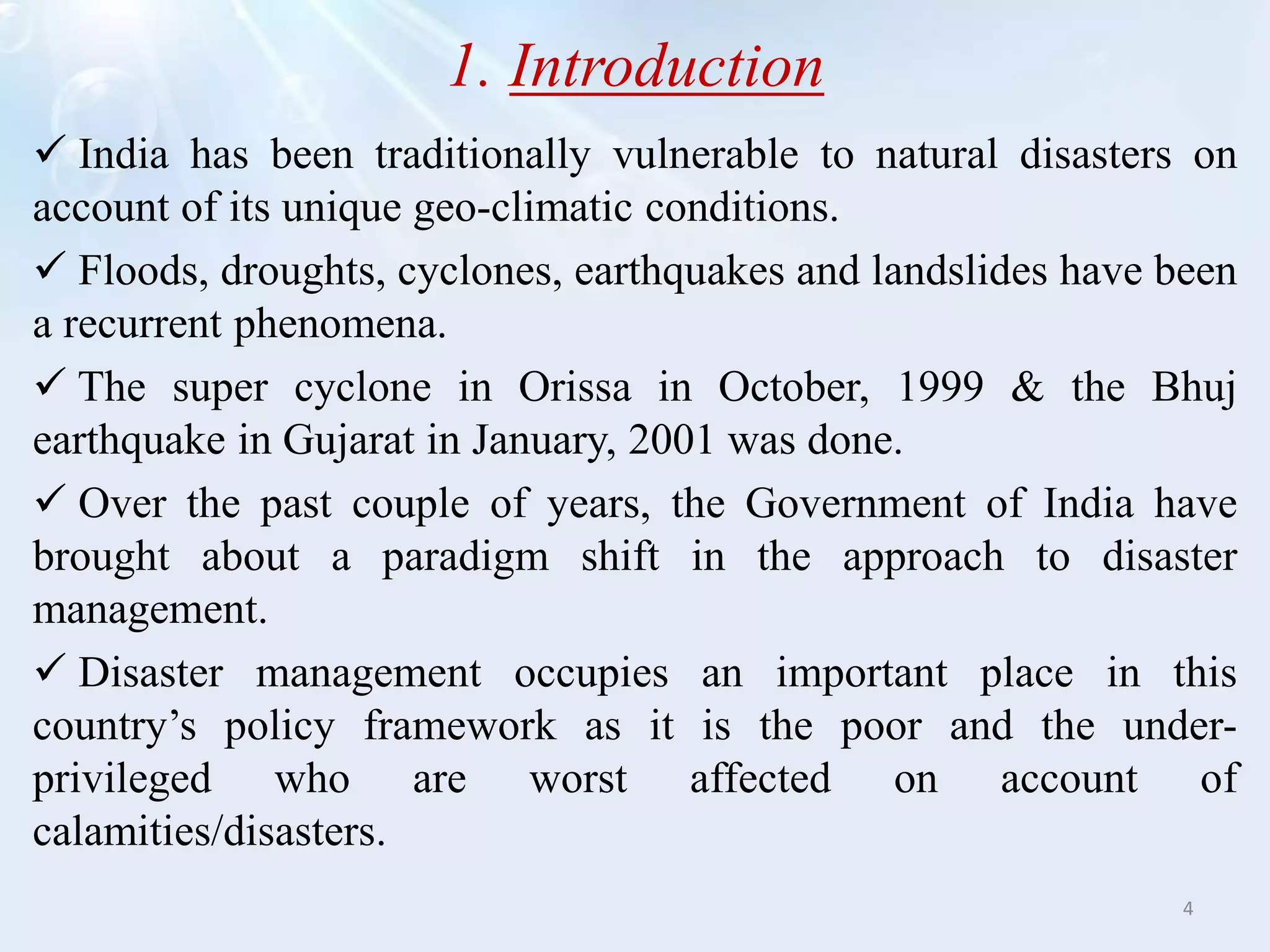 Disaster Management In INDIA. PPTX(02)