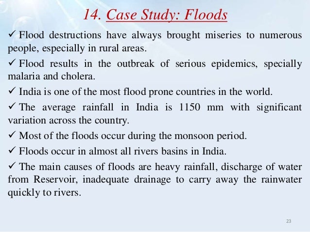 short case study on floods in india