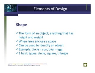 Size Element Of Design Example Elements of Design | PDF
