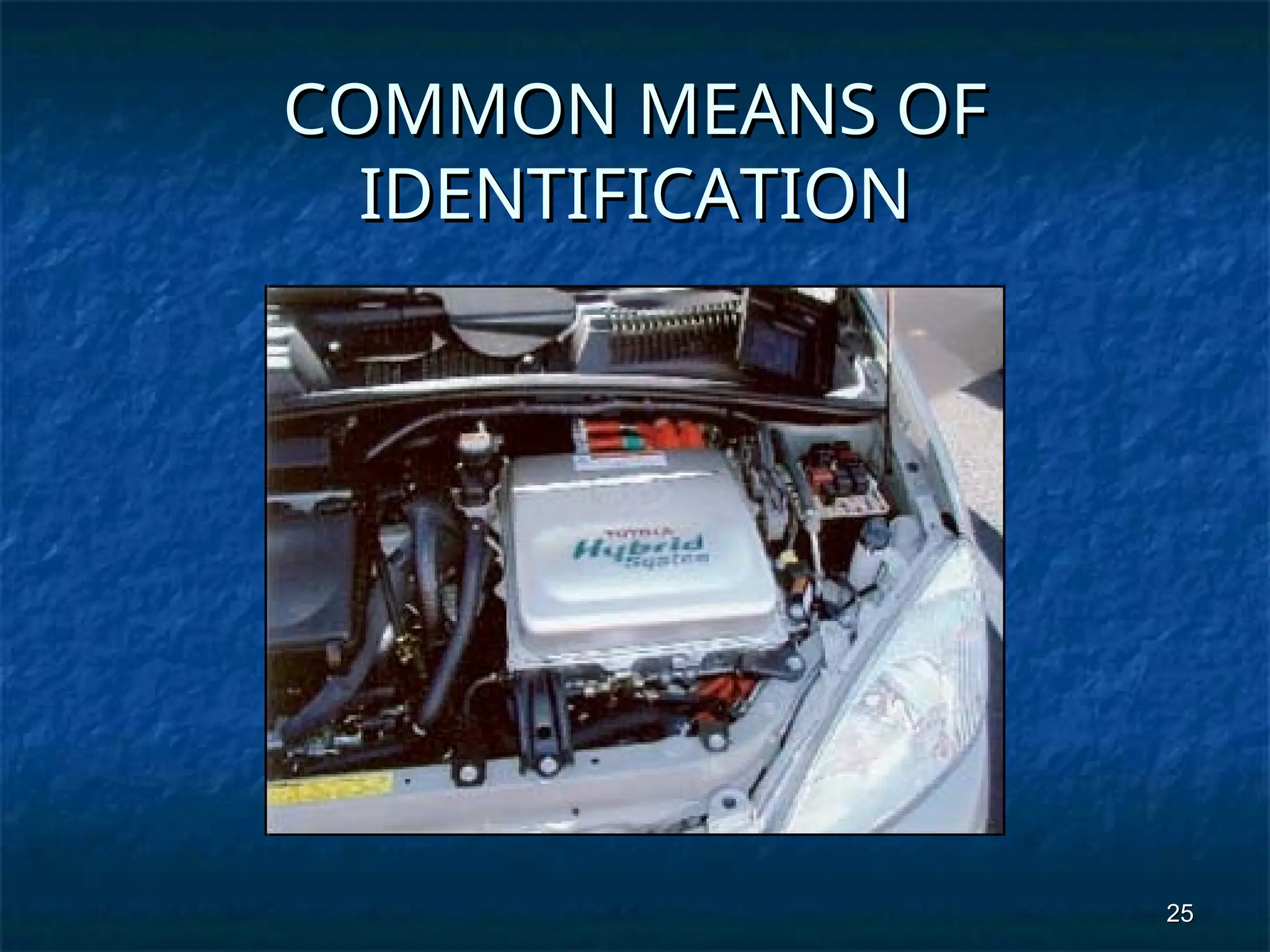 25
25
COMMON MEANS OF
COMMON MEANS OF
IDENTIFICATION
IDENTIFICATION
 