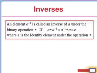 Inverses
 