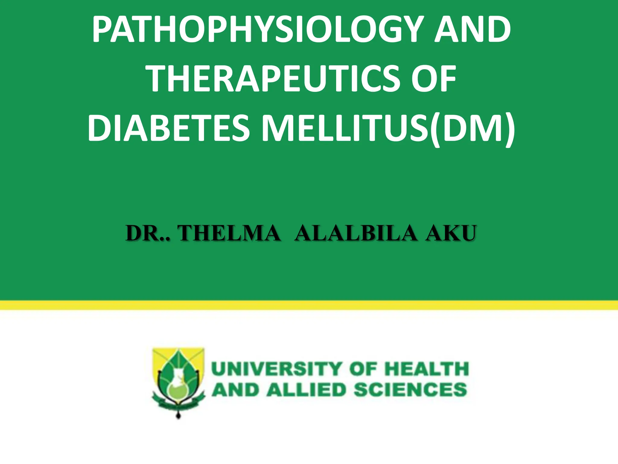 Diabetes mellitus ; signs, symptoms and management | PPT