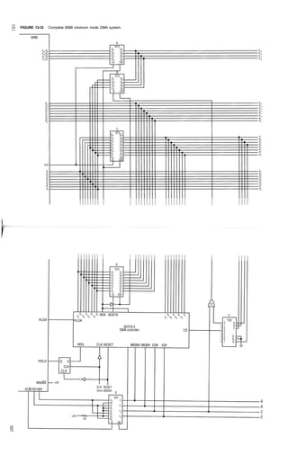o   FIGURE 13-12   Complete 8088 minimum mode DMA system.
 