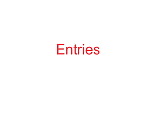 Entries
 