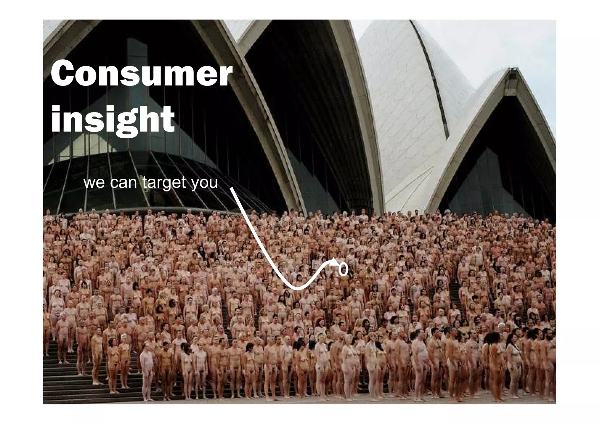 Consumer
insight
 we can target you
 