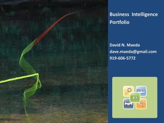 Business Intelligence
Portfolio



David N. Maeda
dave.maeda@gmail.com
919-606-5772
 