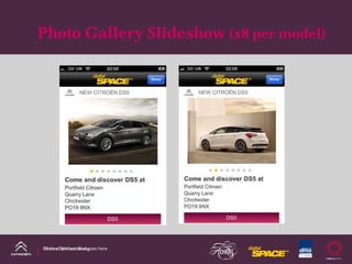 Photo Gallery Slideshow (x8 per model)




DS Line DM Case Study
Name of presentation goes here
 