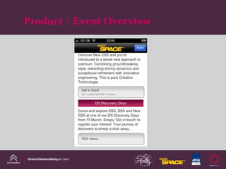 Product / Event Overview




DS Line DM Case Study
Name of presentation goes here
 