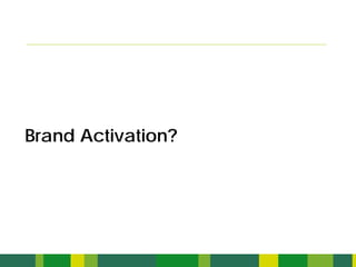 Brand Activation?
 