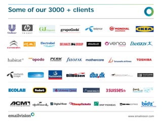 Some of our 3000 + clients




                             www.emailvision.com
 
