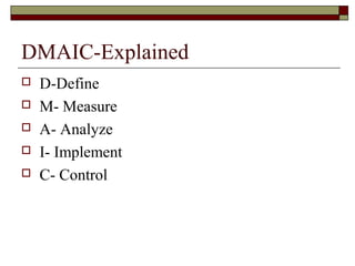 Dmaic | PPT