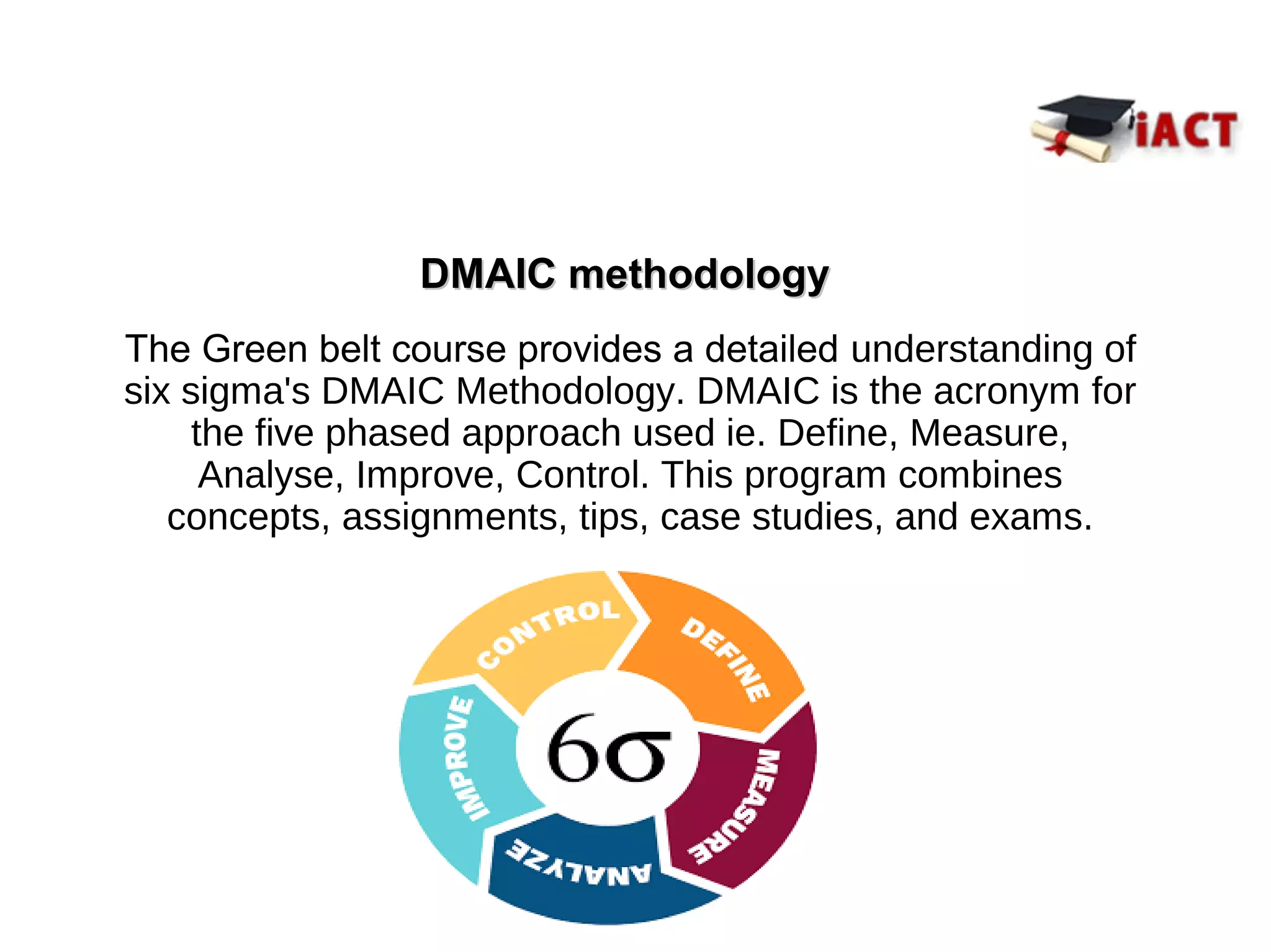 iACT Global | DMAIC Methodology | PPT | Business | Business and Finance