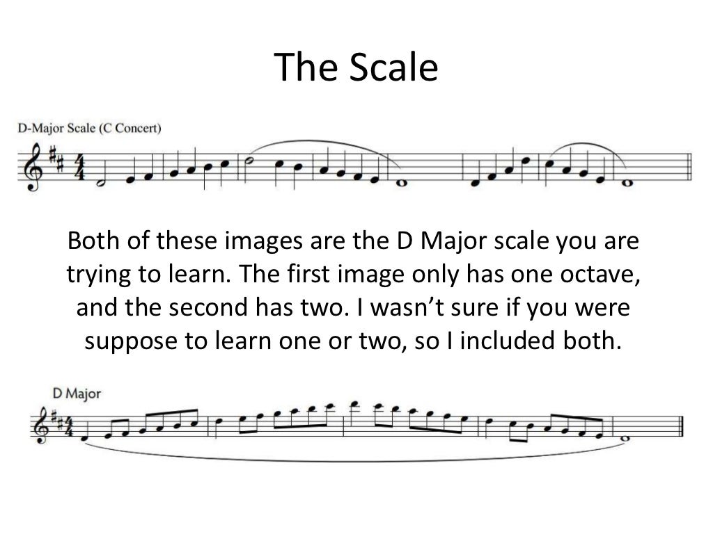 D major scale for sydney