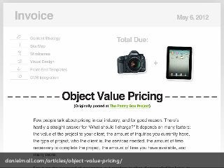 danielmall.com/articles/object-value-pricing/
 