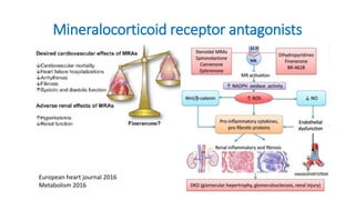 Mineralocorticoid receptor antagonists
European heart journal 2016
Metabolism 2016
 