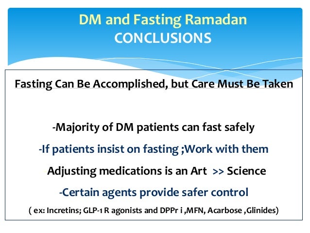 Diabetes Care During Ramadan