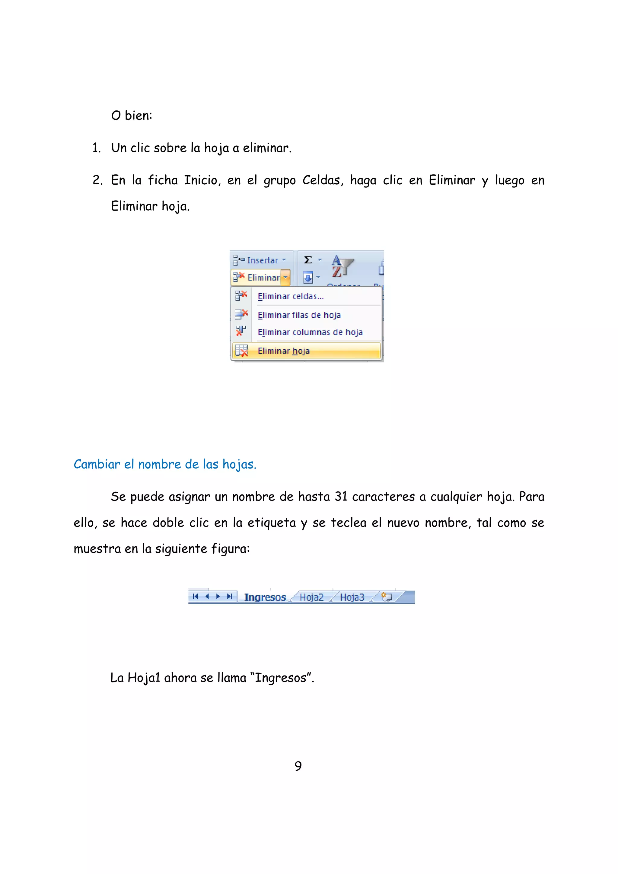 manual de excel