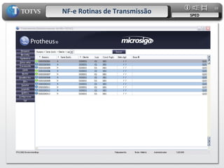 NF-e Rotinas de Transmissão SPED 