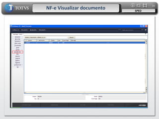 NF-e Visualizar documento SPED 