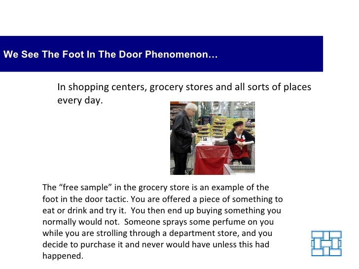 Foot In The Door Phenomenon Get Your Foot In The Door To