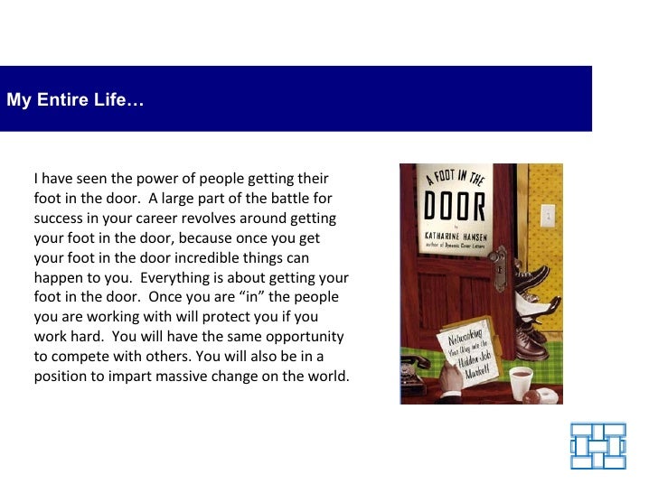 Foot In The Door Phenomenon Get Your Foot In The Door To Advance Yo