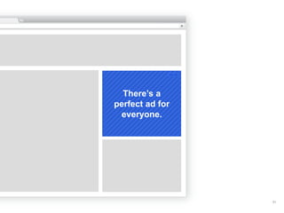 There’s a
perfect ad for
 everyone.




                 51
 