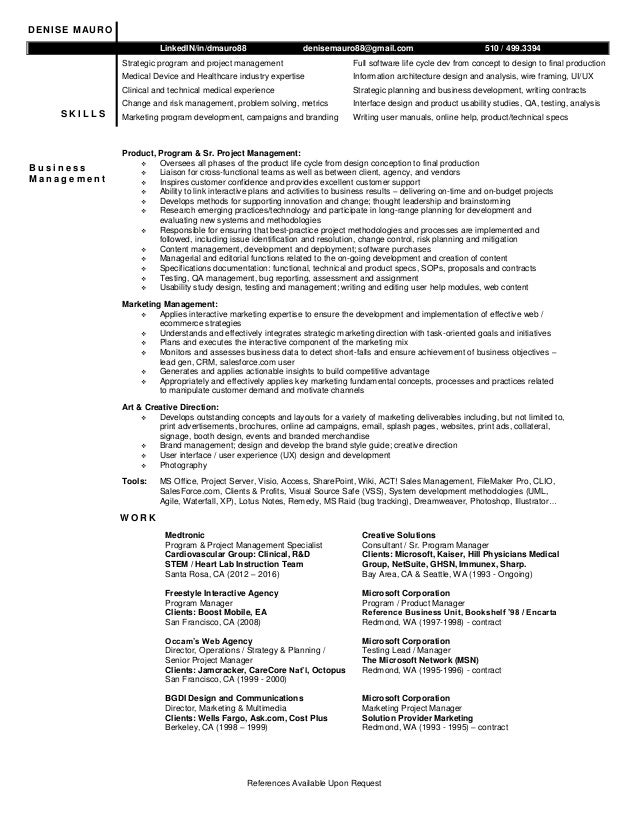 Denise Mauro S Cv