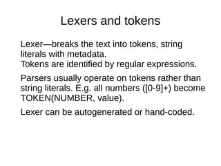 LVEE 2014: Text parsing with Python and PLY | ODP