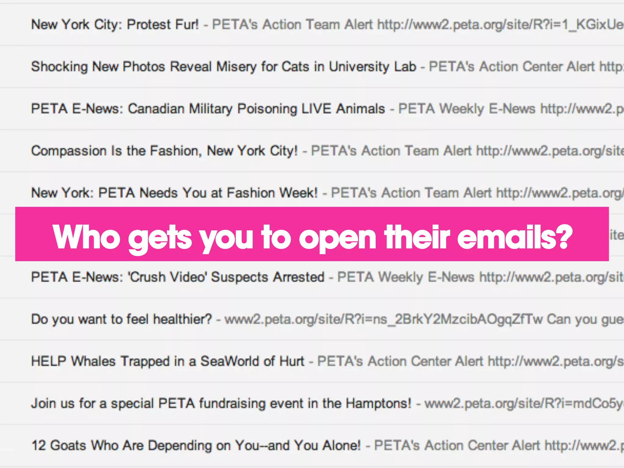 Who gets you to open their emails?




 Who gets you to open their emails?
 