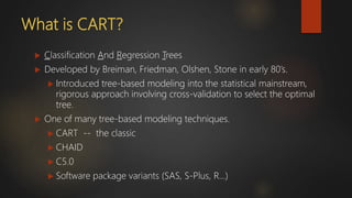 CART CLASSIFICATION AND REGRESSION TREES BREIMAN visual data 3