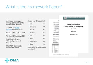 DAMA-DMBOK Functional Framework Guide