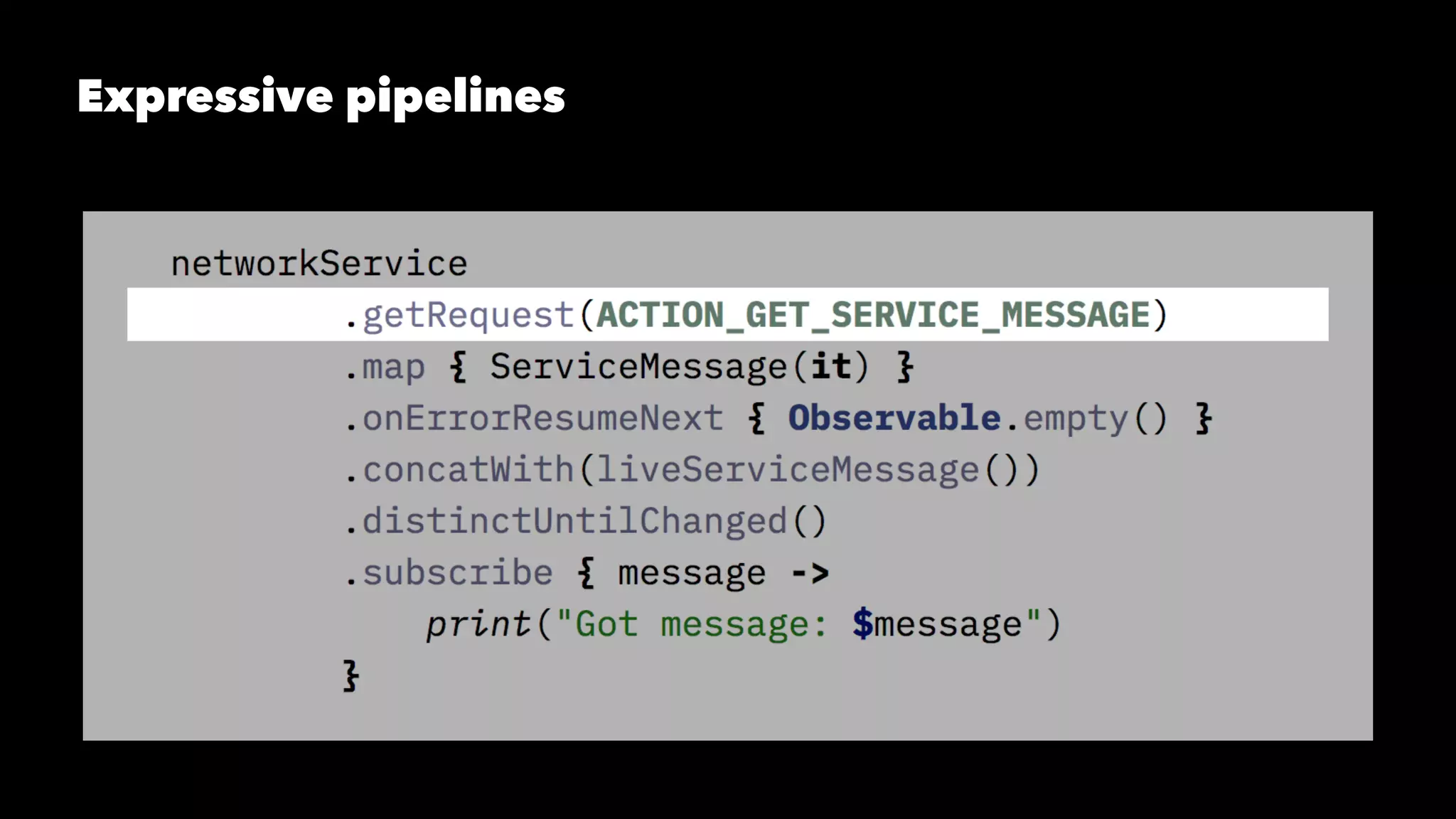 Expressive pipelines
 