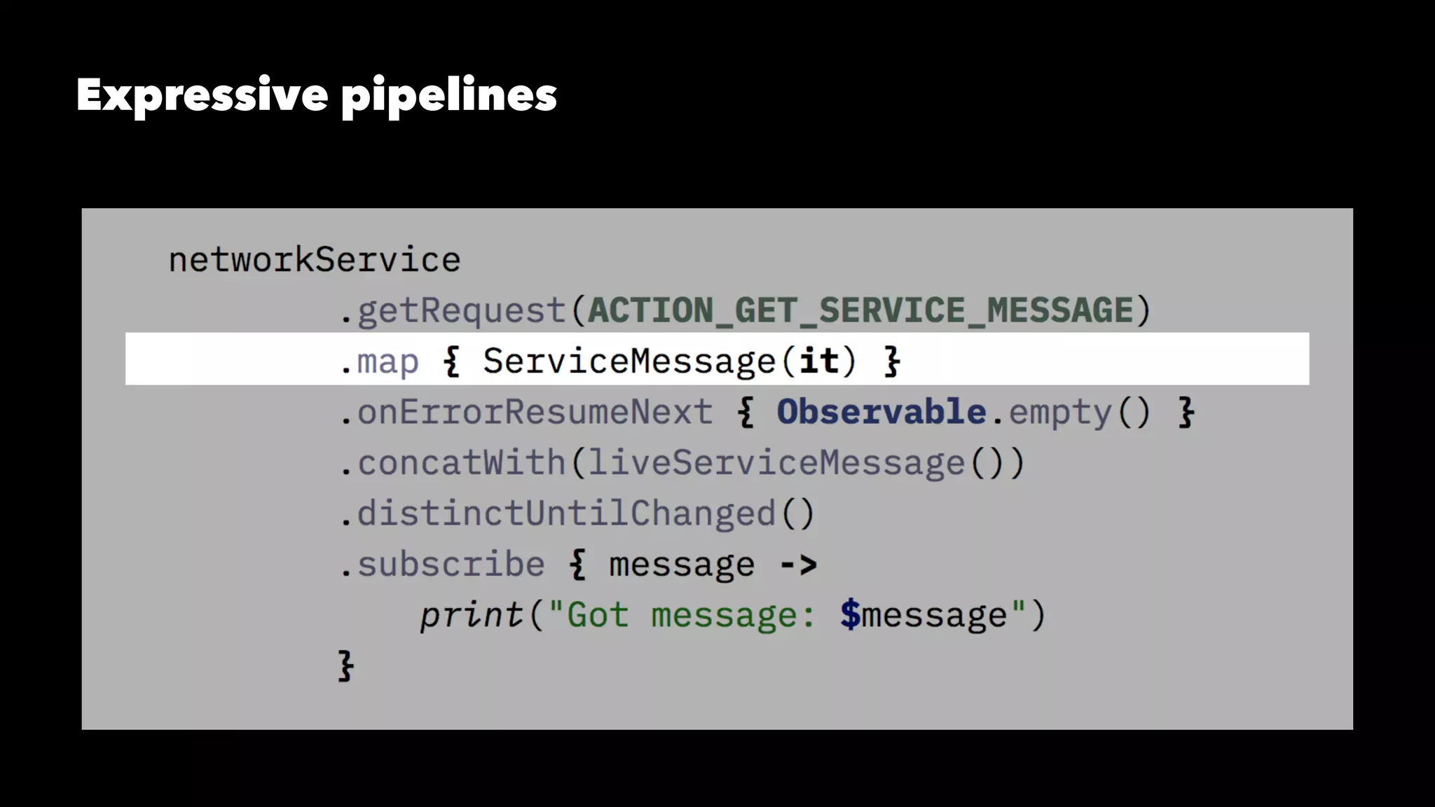 Expressive pipelines
 