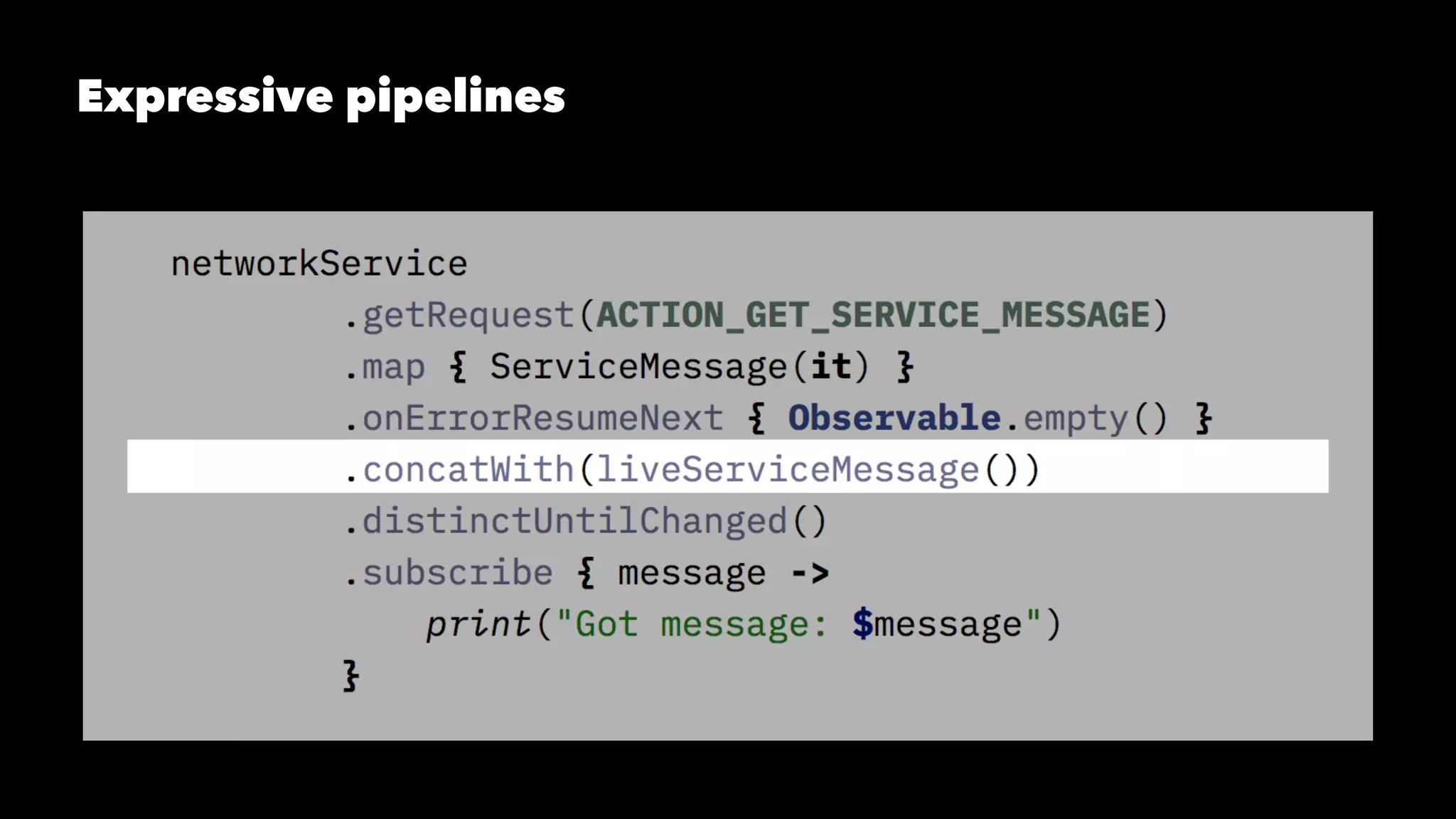 Expressive pipelines
 