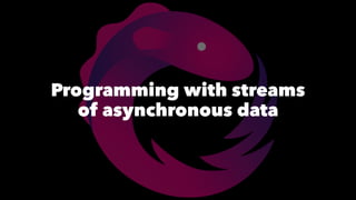 Programming with streams
of asynchronous data
 