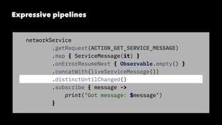 Expressive pipelines
 