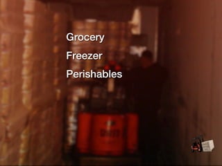 Grocery
Freezer
Perishables
 
