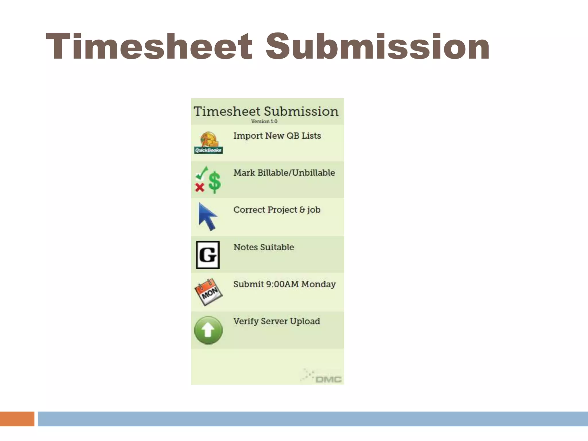 Timesheet Submission