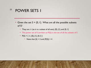 Comprehensive Introduction to Set Theory in Discrete Mathematics | PPT