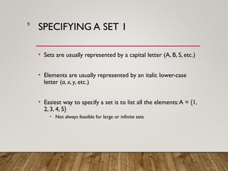 Comprehensive Introduction to Set Theory in Discrete Mathematics | PPT