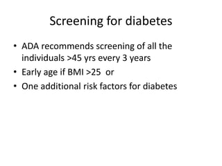 Approach towards management of Diabetes mellitus management lecture | PPTX
